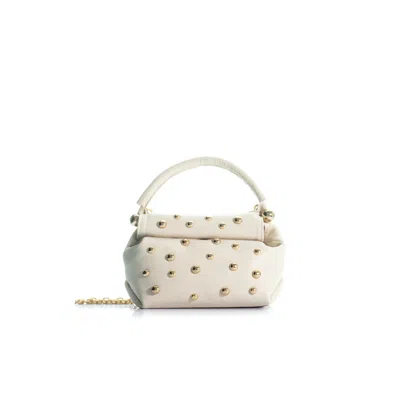 Kooreloo Women's The Mini Kyoto Studs Bag - White