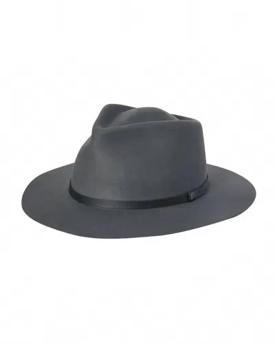 Kooringal Women's Goodwin Wide Brim Fedora Hat In Steel In Black