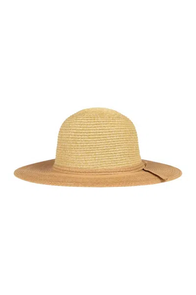 Kooringal Women's Wide Brim Santa Cruz Hat In Two Tone Natural In Brown