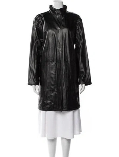 Pre-owned Koos Van Den Akker Coat In Black