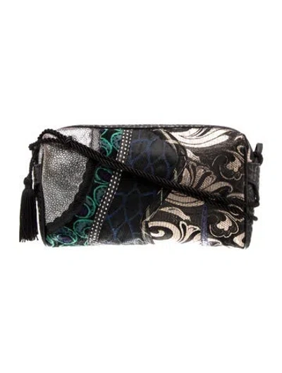 Pre-owned Koos Van Den Akker Leather Messenger Bag In Black