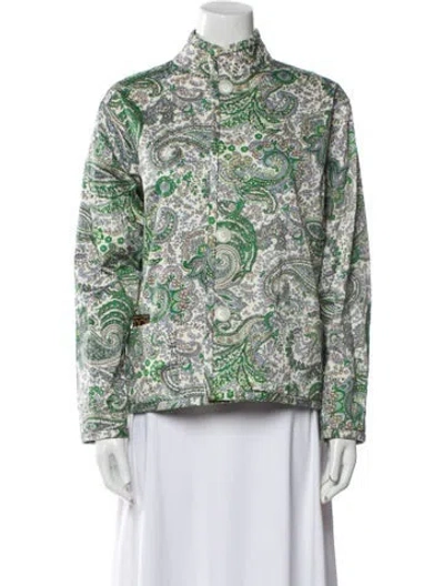 Pre-owned Koos Van Den Akker Vintage 1980's Bomber Jacket In Green