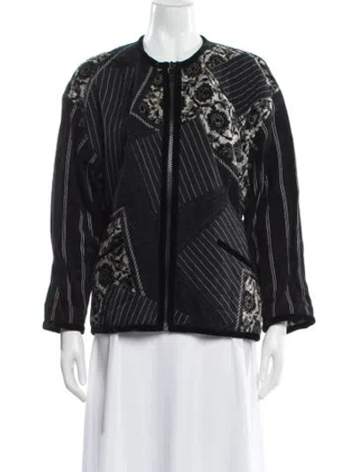 Pre-owned Koos Van Den Akker Vintage 1980's Evening Jacket In Black