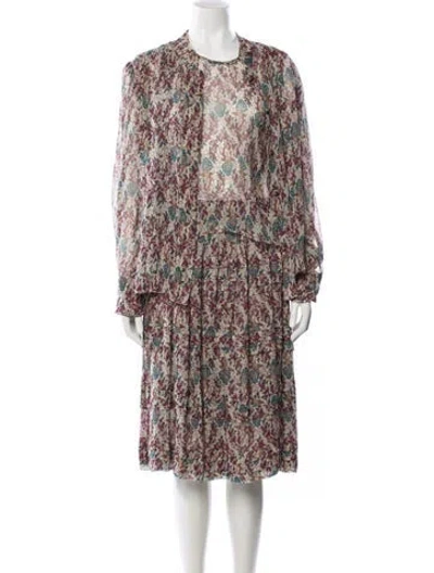 Pre-owned Koos Van Den Akker Vintage 1980's Skirt Suit In Neutral