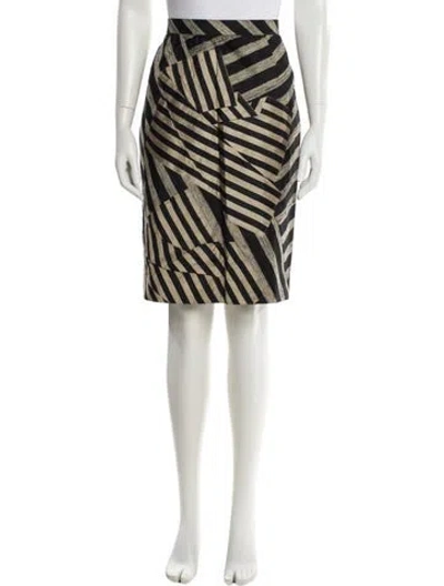 Pre-owned Koos Van Den Akker Vintage Knee-length Skirt In Black