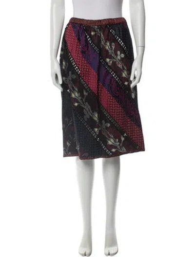 Pre-owned Koos Van Den Akker Vintage Knee-length Skirt In Black