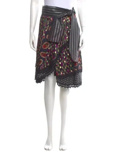 Pre-owned Koos Van Den Akker Vintage Knee-length Skirt In Black