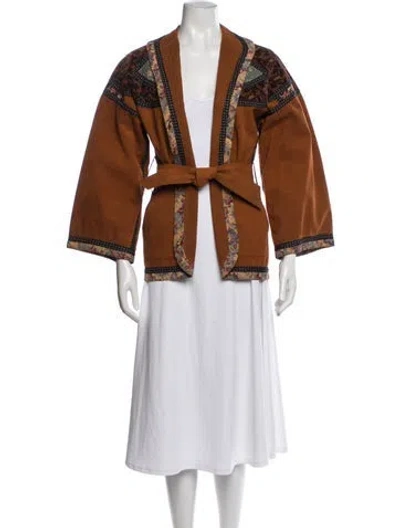 Pre-owned Koos Van Den Akker Vintage Late 1970's - Early 1980's Jacket In Brown