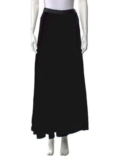 Pre-owned Koos Van Den Akker Vintage Long Skirt In Black