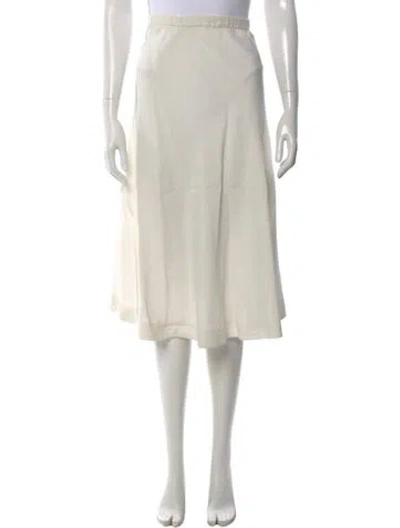 Pre-owned Koos Van Den Akker Vintage Midi Length Skirt In White