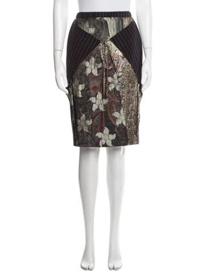 Pre-owned Koos Van Den Akker Wool Knee-length Skirt In Black