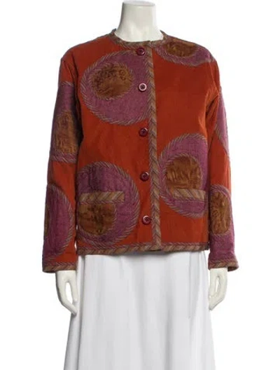Pre-owned Koos Van Den Akker Wool Printed Jacket In Multi