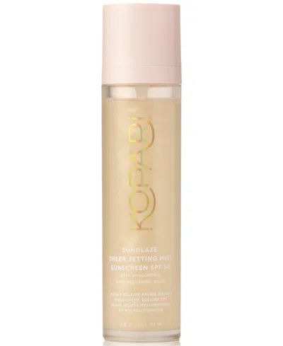 Kopari Beauty Sunglaze Sheer Setting Mist Sunscreen Spf 50 In No Color