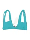 Kopper & Zink Swimsuit Top Teal Swimwear In Blue