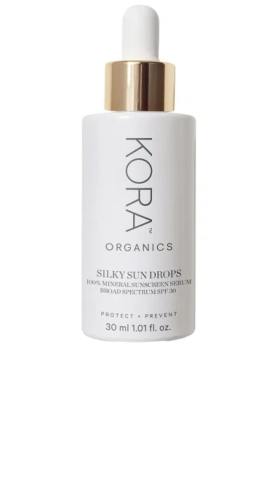 Kora Organics Silky Sun Drops 100% Mineral Sunscreen Serum Spf 30 In White
