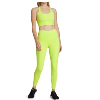 Koral Drive High Rise Black Out Legging In Citrina In Green