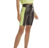 KORAL ESSENTIAL HIGH RISE INFINITY SHORTS IN LEAD/CITRINA