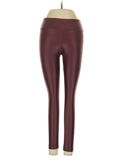 Pre-owned Koral Leggings In Burgundy