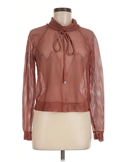 Pre-owned Koral Long Sleeve Blouse In Brown
