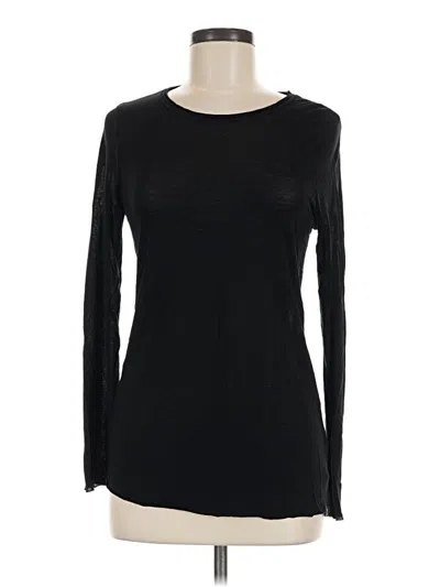 Pre-owned Koral Long Sleeve Top Black Boatneck Tops