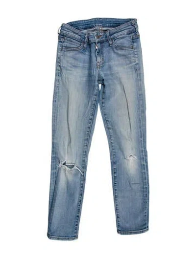 Pre-owned Koral Low-rise Skinny Leg Jeans In Blue