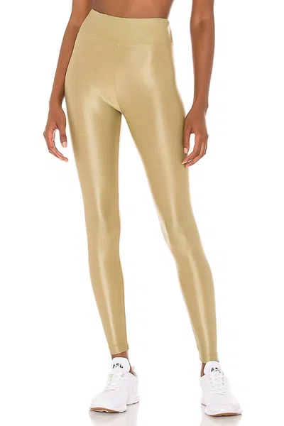 Koral Lustrous High Rise Legging In Mission Olive In Gold
