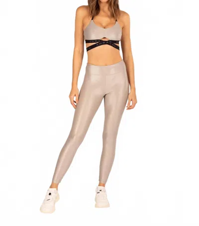 Koral Lustrous Infinity High Rise Legging In Acropoles In Gray