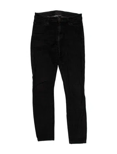 Pre-owned Koral Mid-rise Skinny Leg Jeans In Black