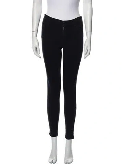 Pre-owned Koral Mid-rise Skinny Leg Jeans In Black