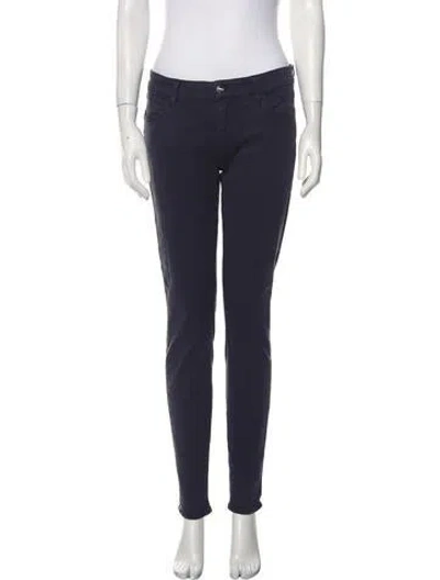 Pre-owned Koral Mid-rise Skinny Leg Jeans In Blue