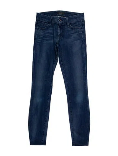 Pre-owned Koral Mid-rise Skinny Leg Jeans In Blue