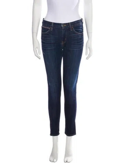 Pre-owned Koral Mid-rise Skinny Leg Jeans In Blue