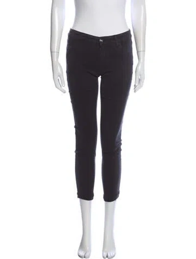 Pre-owned Koral Mid-rise Skinny Leg Jeans In Gray