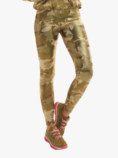 Koral Pearl High Rise Lux Legging In Camo Gold In Multi
