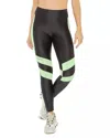 Koral Shred High-rise Ankle Leggings In Black In Black