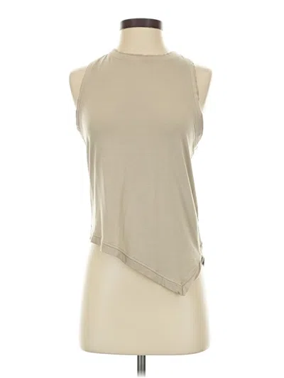 Pre-owned Koral Sleeveless Top Tan One Shoulder Neckline Tops