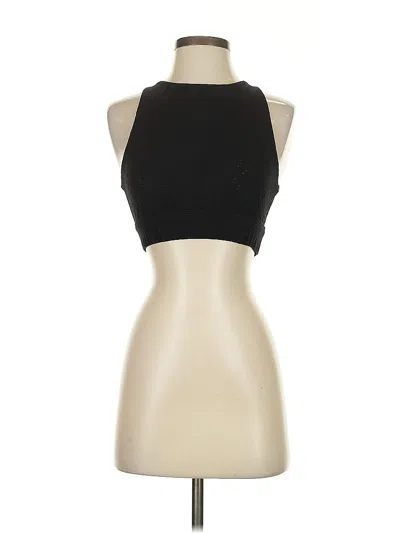 Pre-owned Koral Tank Top Black Halter Neckline Tops