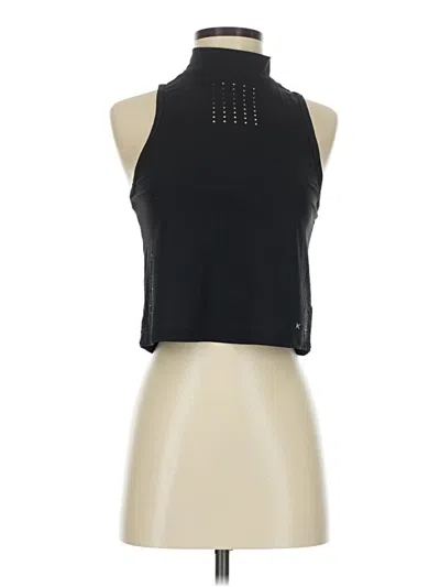 Pre-owned Koral Tank Top Black Halter Neckline Tops