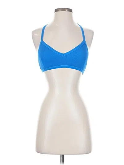 Pre-owned Koral Tank Top Blue Halter Neckline Tops
