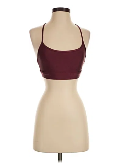 Pre-owned Koral Tank Top Burgundy Halter Neckline Tops