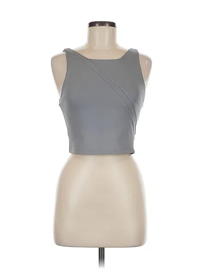 Pre-owned Koral Tank Top Gray Strapless Neckline Tops