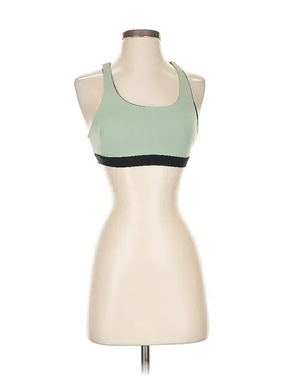 Pre-owned Koral Tank Top Green Halter Neckline Tops