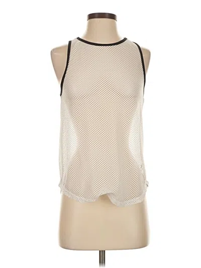 Pre-owned Koral Tank Top Ivory Halter Neckline Tops In White