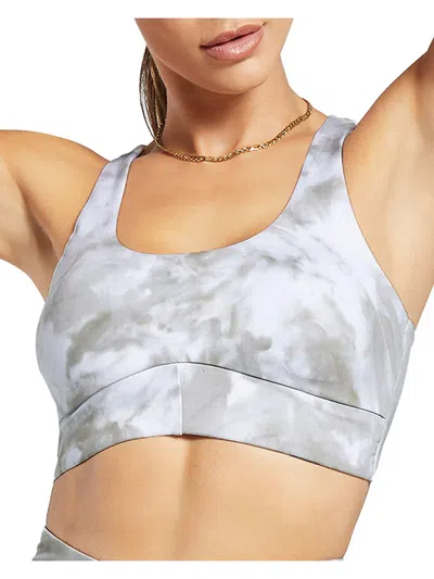 Koral Womens Fitness Workout Sports Bra In Silver
