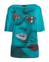 Koralline Woman T-shirt Deep Teal Size Xs Viscose, Elastane In Green