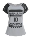 Koralline Woman T-shirt Grey Size Xs Cotton, Elastane In Grey