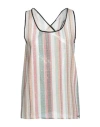Koralline Woman Top Beige Size Xs Cotton, Polyester In Beige