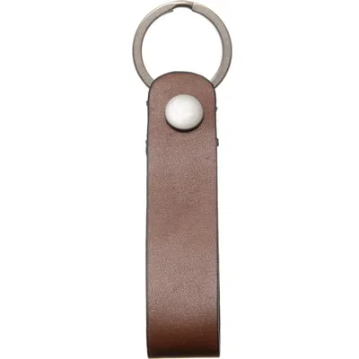 Korchmar Arthur Leather Key Chain In Brown