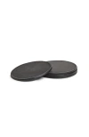Korchmar Blake Leather Coaster Set In Black