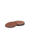 Korchmar Blake Leather Coaster Set In Brown